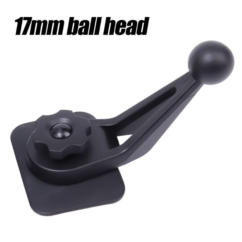17mm Ball Head Holder Car Phone Holder Self Adhesive Dashboard Mount Windshield Navigation Bracket Mobile Phone Stand