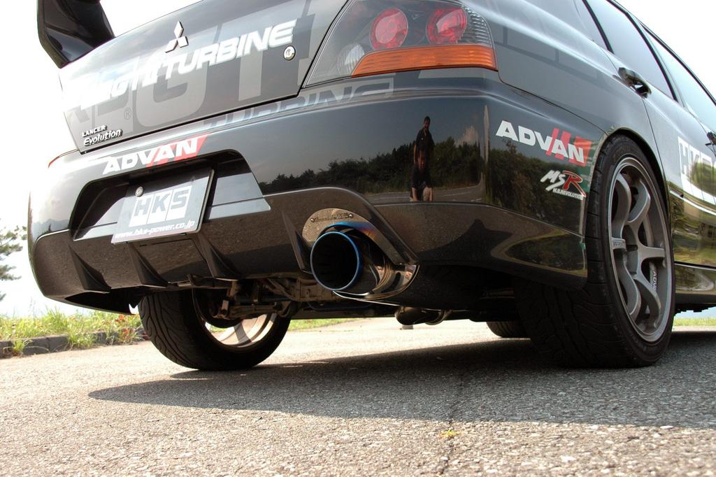 HKS Automotive Sports Muffler Super Turbo Muffler Mitsubishi Lancer Evolution CT9A IX Vehicle Inspection Compatible Intake and Exhaust System Parts