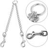 Double Dog Leash, Metal Dual Dog Leash Coupler, Chew Proof 360 Swivel Twining