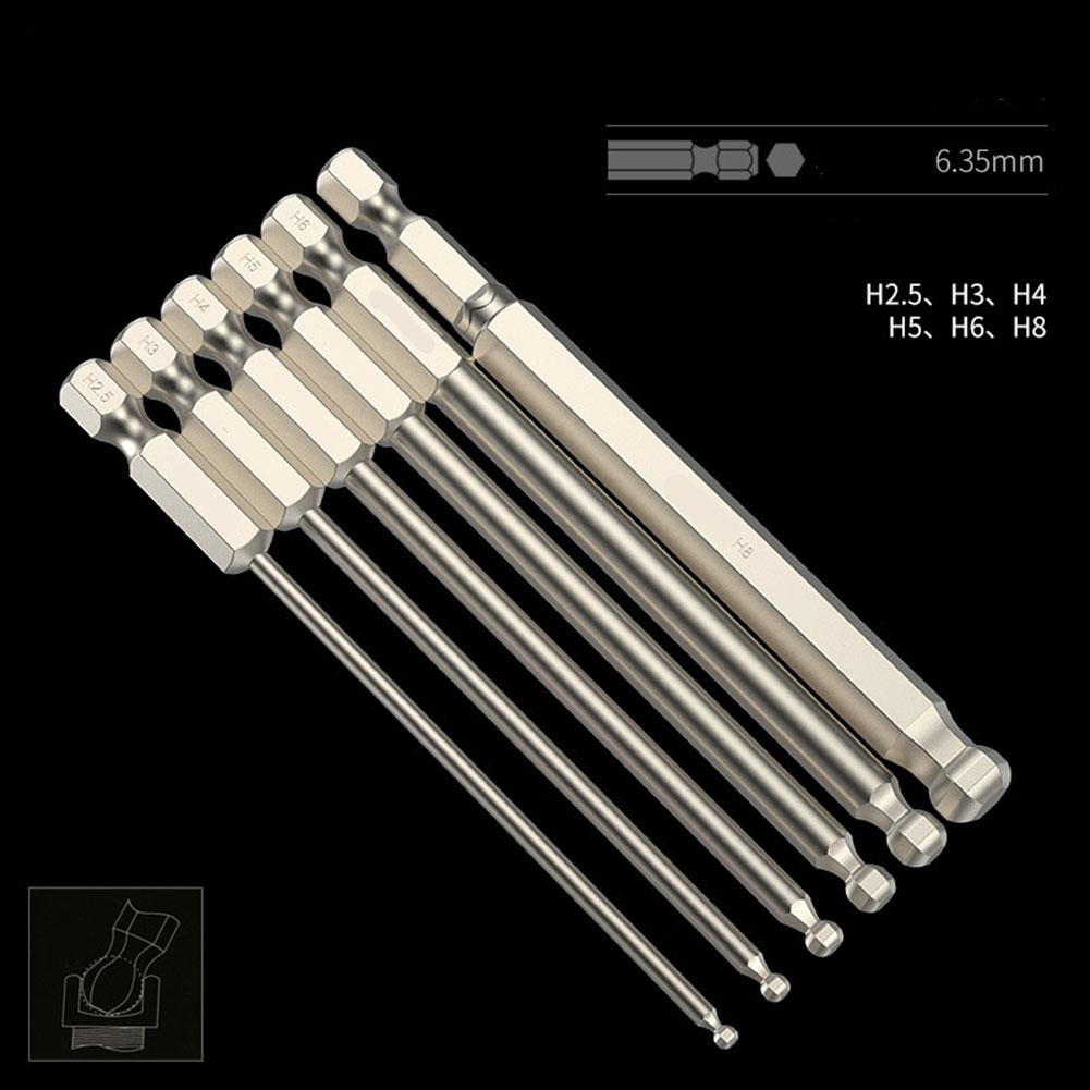 6.35mm ( 1/4 Inch )hex Screwdriver Bit Alloy Steel Ball End Hex Ball Head