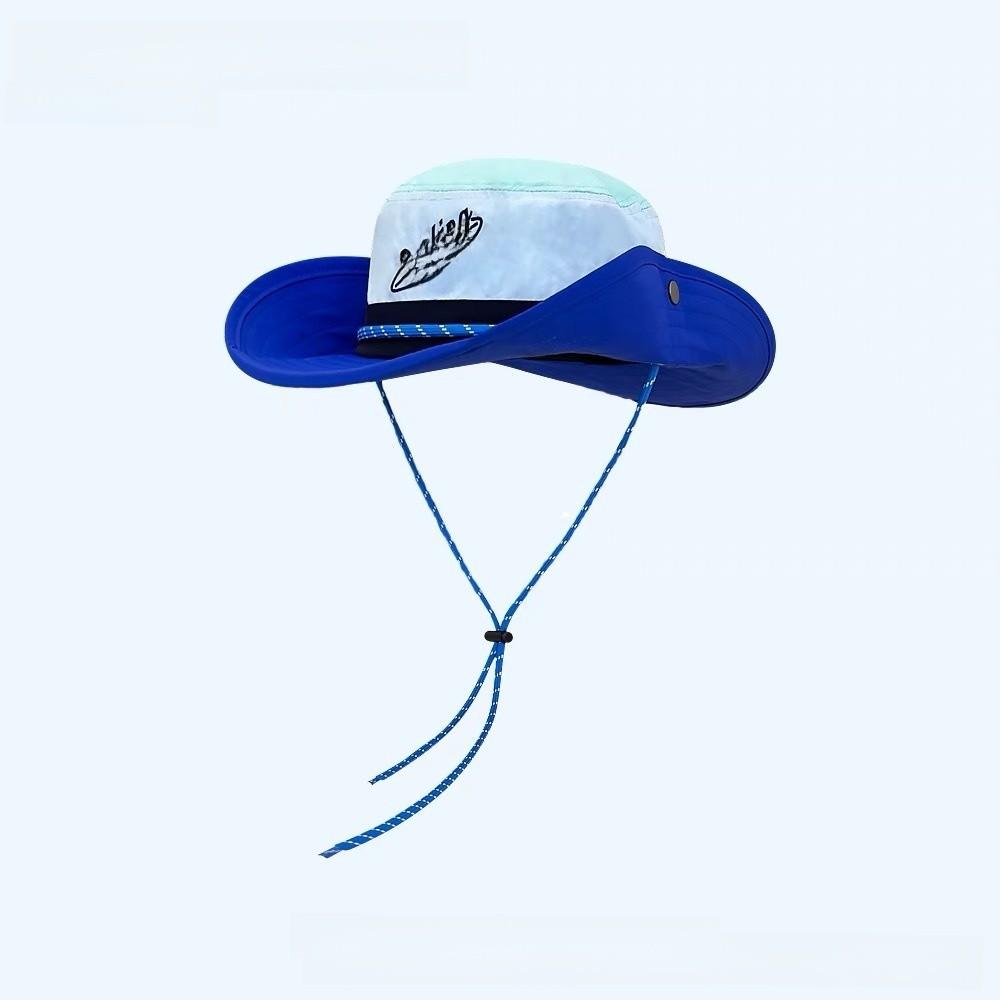 Style Vintage Patchwork Fisherman Hat With Sun Protection For Outdoor Activities