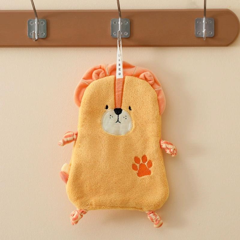 1Pc Animal-shaped Hand Towels, Cute Face Towels, Warm Wall-mountable Hand Towels Suitable for Bathrooms and Kitchens