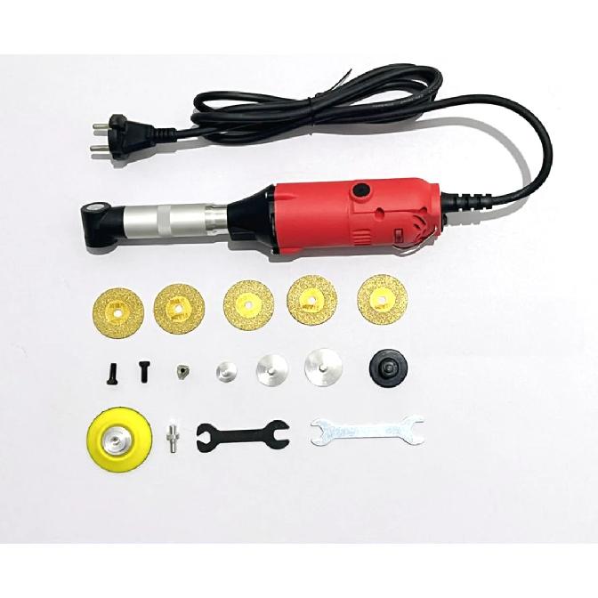 350W 90 Degree Bend Right Angle Jewelry Wood Electric Engraving Motor Grinder Mold Polishing Hanging Ceramic Tile Cleaning Tools
