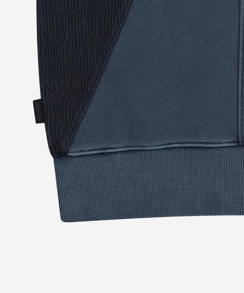 NODE LABS Dev:7 Garment Dyed Texture Sweatshirt_Navy