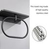 Modern Towel Rings Bathroom Storage Solution Sturdy Stainless Steel Construction Fit Various Wall Types Daily Use