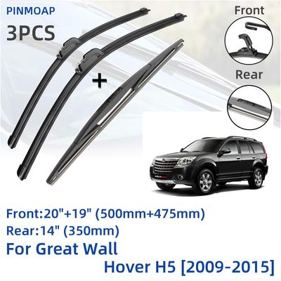 Für Great Wall Hover H5 2009-2015 Vorne Hinten Wischer Klingen Pinsel Cutter Zubehör J Haken 2009 2010 2011 2012 2013 2014 2015