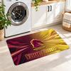 Brisbane Broncos Custom Name Flannel Rug Kitchen Mat Non Slip Floor Carpet Personalized Home Decor