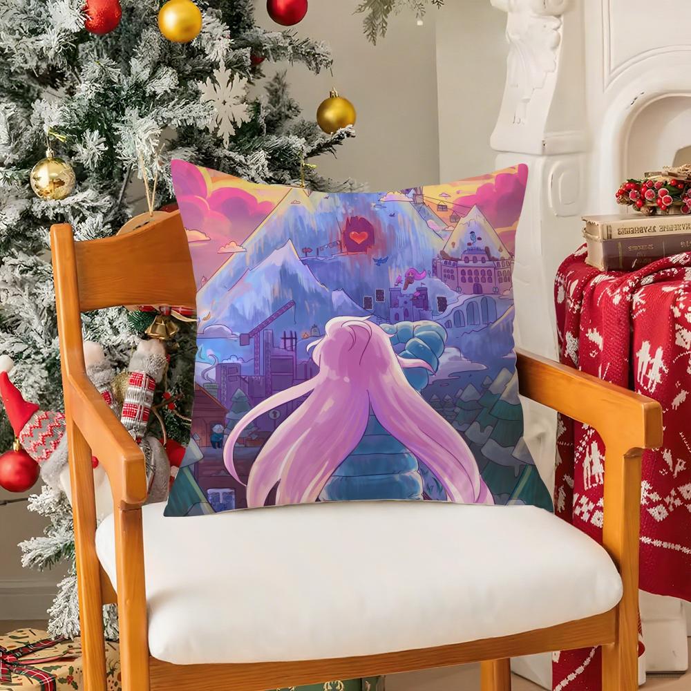 CCeleste Game Funny Pillow Case Silky Short Plush With Invisible Zipper Dustproof Sofa Cushion Cover For Home Decor
