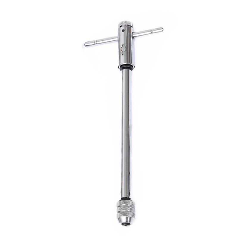 1pc Adjustable T-Handle Ratchet Tap Reamer Hand Manual Holder Wrench M3-M8 M5-M12 Hand Tap Wrench Thread Tapping Tool