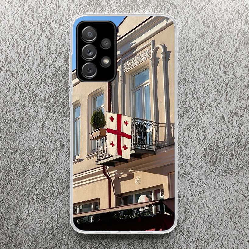 

Georgia Flag Phone Case For Samsung Galaxy A52 A42 A32 A22 A12 A02S A51 A50 A71 A70 A41 A31 A21S A30S A20S A40 A30 A20E A10 Samsung A52