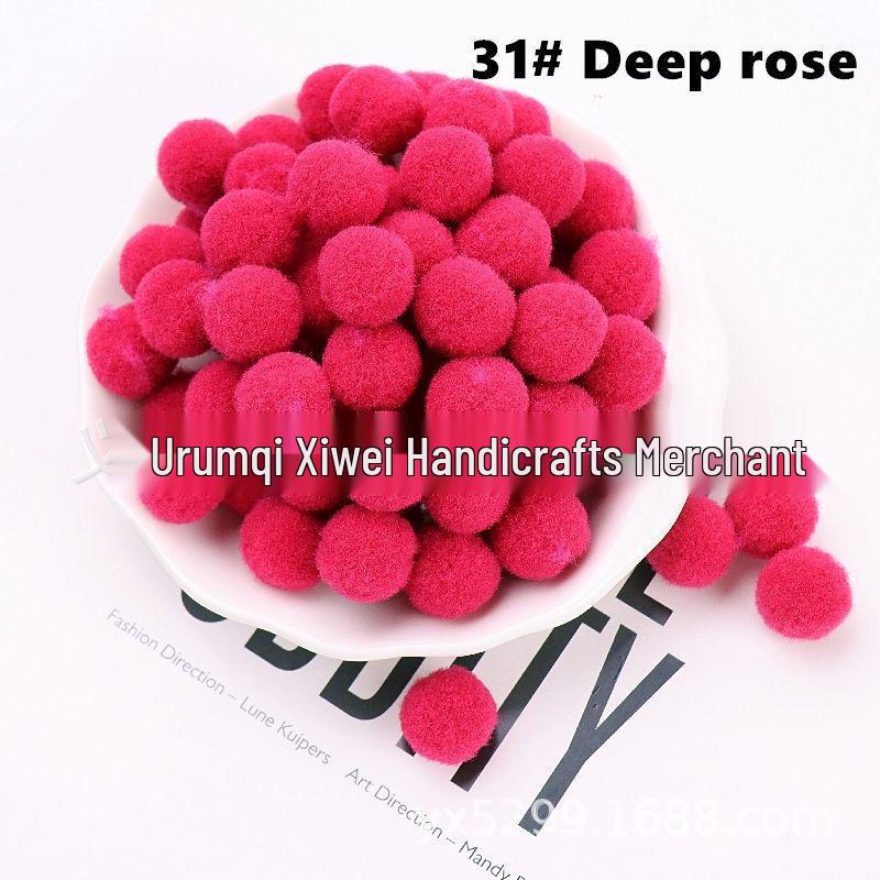 High Elastic Polyester Fluff Ball DIY Lace Black Long Hair Accessories