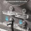 1Pcs Detachable Faucet Storage Rack Suction Cup Non-Punching Toilet Rack Wall-Mounted Bathroom Without Draining Water