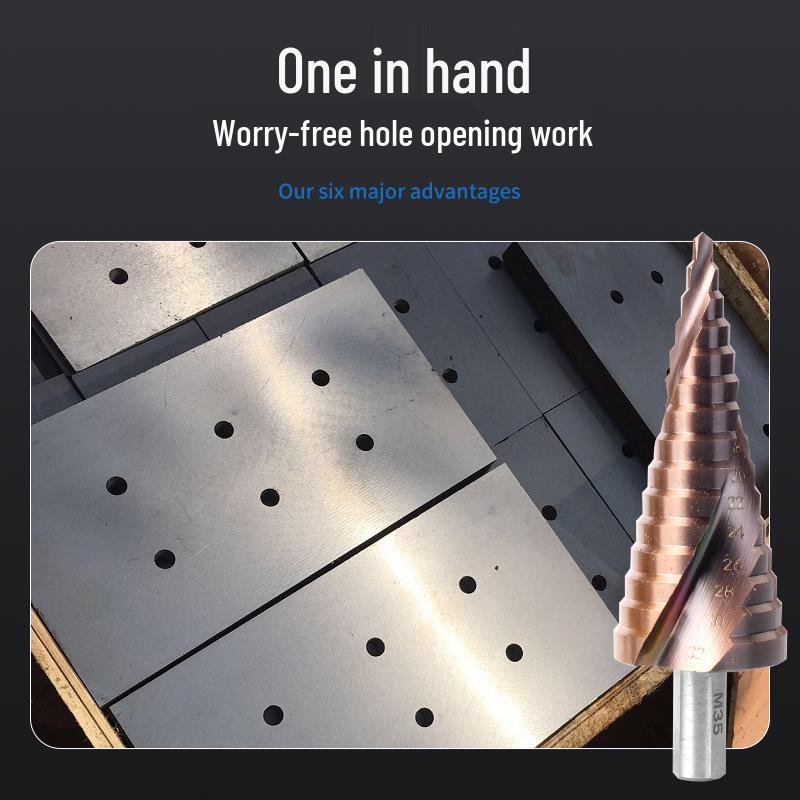 Stainless Steel Step Drill Bit for Metal & Aluminum