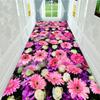 Long Corridor Carpet Floral Stair Carpet Entrance/Hallway Hotel Aisle Rug Living Room Bedroom Rugs
