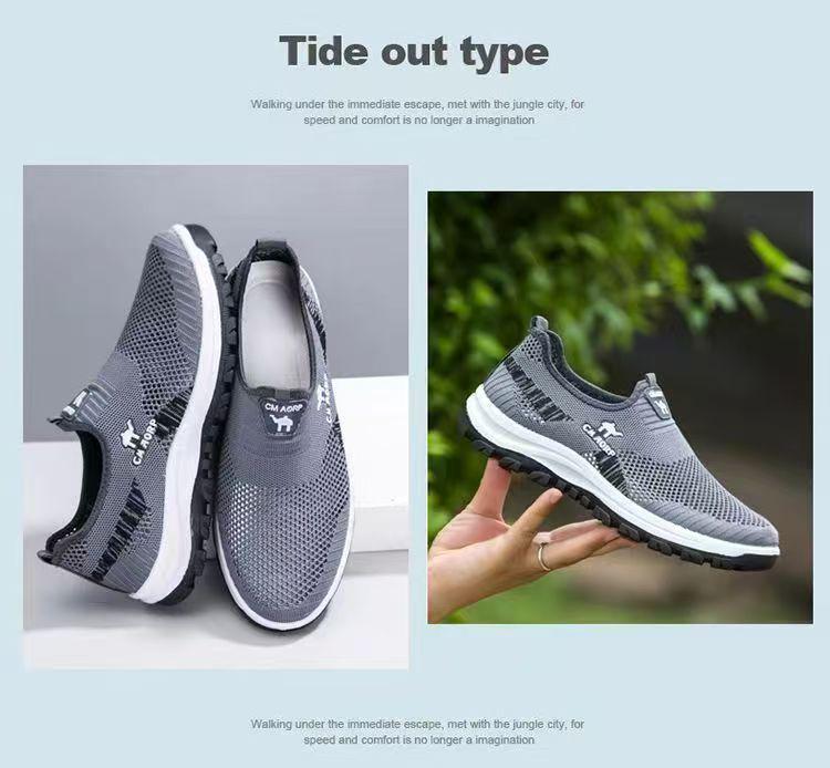 2025 Summer Men's Breathable Mesh Slip-Resistant Casual Walking Shoes
