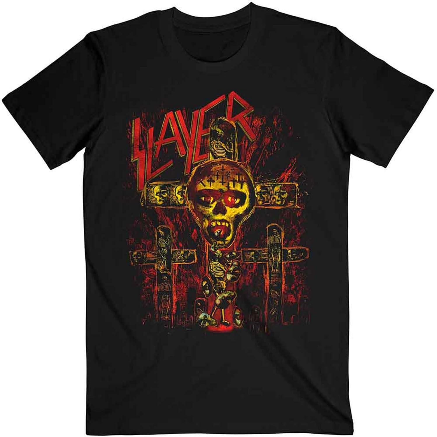 Slayer Sos Crucifixion Band Logo T Shirt S