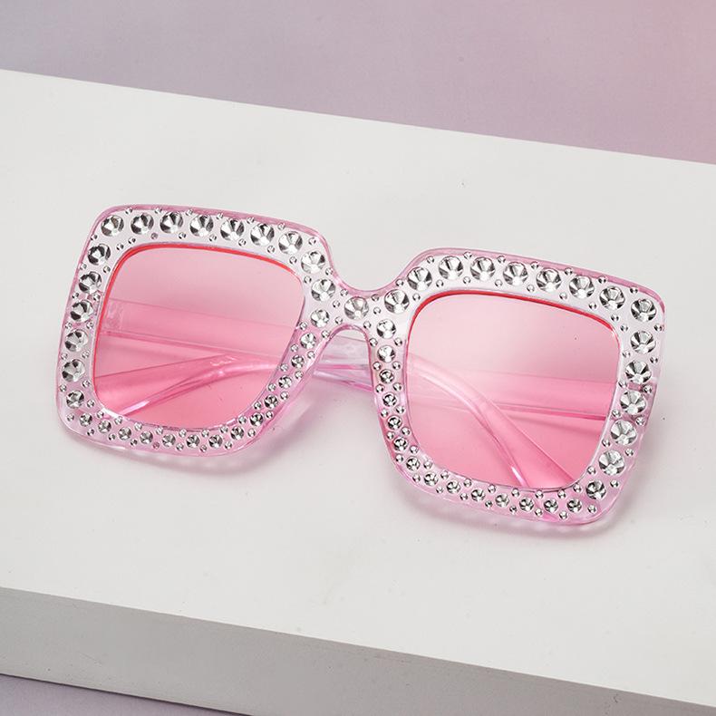 Luxury Square Sunglasses for Kids Boys Girls Diamond Rhinestone Brand Designer Glitter Sun Glasses UV400 Shades Children Eyewear