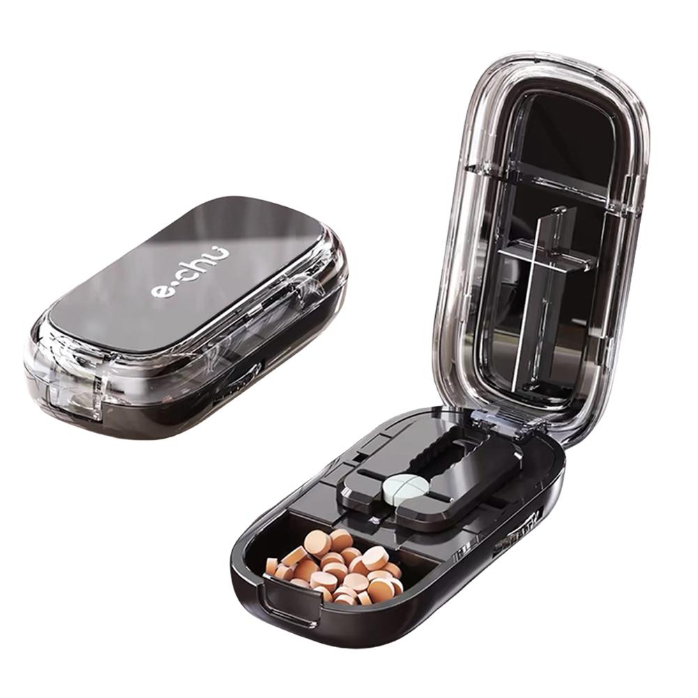 

New Pill Cutter Storage Box Pill Dust-Proof Divider Small And Portable Suitable For Home And Daily Travel Safety Cut