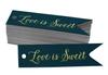 Inkdotpot Gold Foil Paper Hang Tags Love Is Sweet Wedding Favor Tags 100