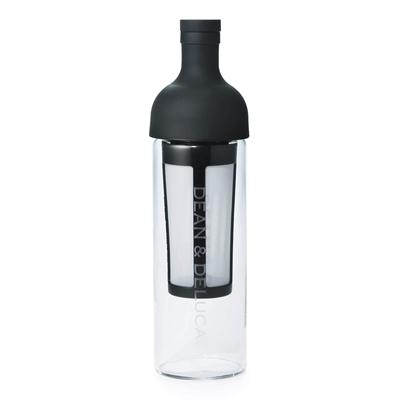 DEAN&DELUCA Filtruojantis butelis Juodas 750ml Stiklinis Šalto virimo kavos arbatos Karščiui atsparus stiklas Pagaminta Japonijoje 22 x 10 x 22cm