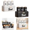 4-teiliges Küchen-Brotkasten- und Organizer-Set mit Kaffee-, Tee- und Zuckerdosen Stabiler Metall Deckel