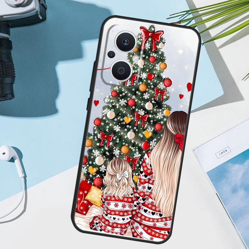 Fashion Girl Merry Christmas Cover For OPPO Reno 11 Pro 10 12 13 14 14F 13F 12F 11F 7 8 Lite OPPO Find X6 X5 X8 X9 Pro Case