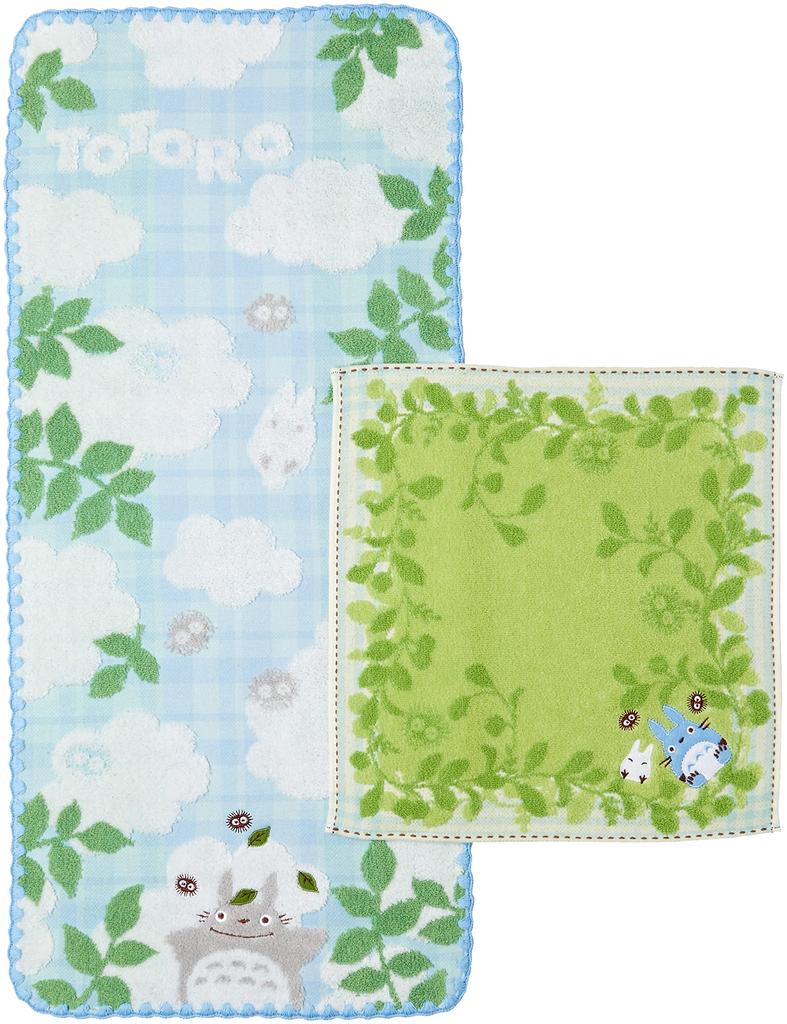 Marushin Towel Gift Studio Ghibli Neighbor Forest Sunbathing 1 Hand Towel and 1 Face Perfect for Set, "My Totoro" (Includes Towel), Housewarmings,