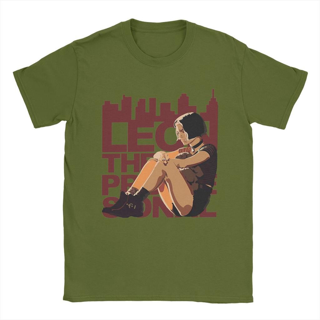 Mathilda Leon The Professional T-Shirt Men Movie Casual Cotton Tees Round Neck Short Sleeve T Shirts Plus Size Clothing