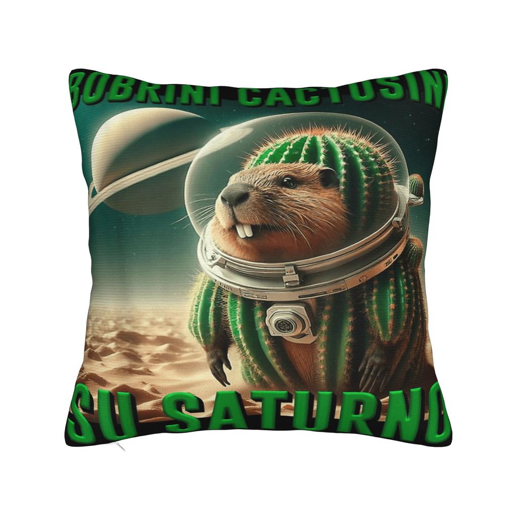 Watermeloni Crocodili Brainrot Fusion Italian Meme Pillowcases Cute Funny Pillow Case For Couch Sofa Bedroom Comfy Pillow Cover