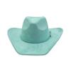 Suede 9.5cm Large Brim Classic Western Cowboy Fedora Hat Men's and Women's Cowboy Hats Fashion New Cowboy Hats