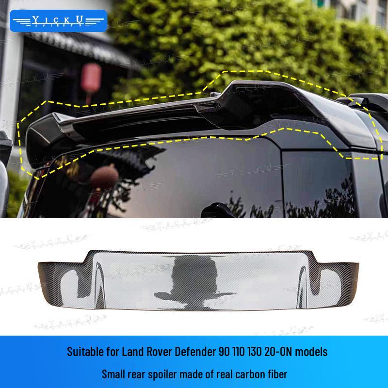Carbon Fiber Style Rear Spoiler Lip for Land Rover Defender 90/110/130