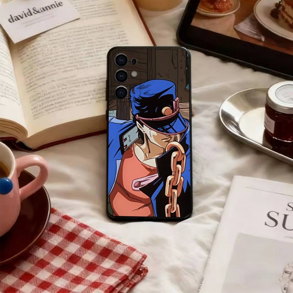 Pouzdro na telefon JoJo's Bizarre Adventure Pro Samsung S25,S24,S21,S22,S23,S30,Ultra,S20,Plus,Fe,Lite,Note,10,Měkký černý kryt