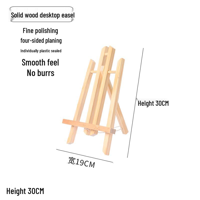 Mini Șevalet de Birou din Lemn pentru Cadru de Afișare Pictură în Ulei Numerotată pentru Copii
