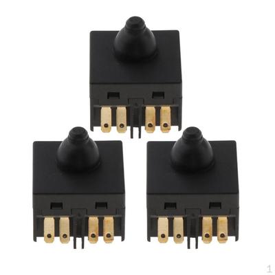 3x Universal Replacement Push Button Switch For Angle 4" Accessory