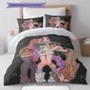 Kpop Dämonenjäger Muster Bettwäsche, Steppbett Set Steppbettbezug Kissenbezug Zuhause Geburtstagsgeschenk (1 Bettbezug + 2 Kissenbezüge, ohne Füllung)