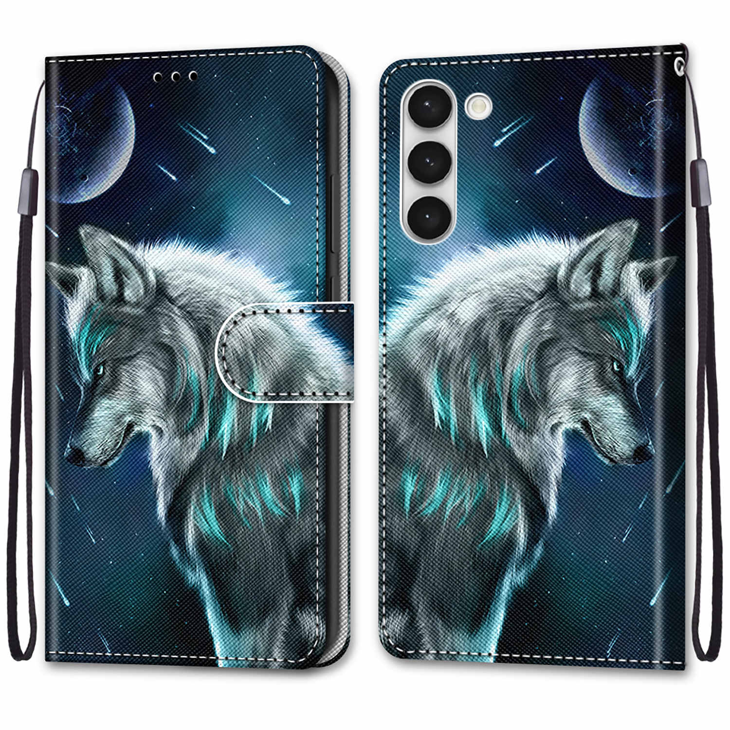 

Роскошный окрашенный кожаный чехол-кошелек в стиле книги, защитный чехол для Samsung Galaxy S25 Ultra S24 S23 S22 S21 S20 Ultra Plus S21FE S21Ultra S22Ultra Samsung Galaxy S20 FE 5G