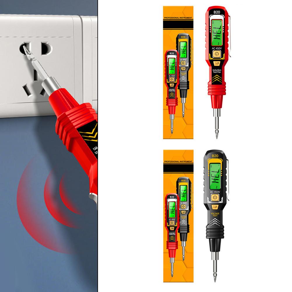 Für ANENG Multifunktions-Spannungsprüfstift Digitalanzeige Induktionsprüfer Schraubendreher Automatische Abschaltung 11-450V Elektriker