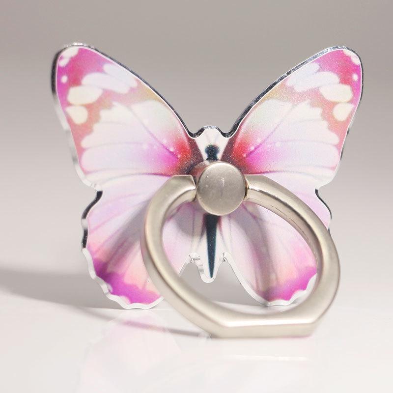Butterfly Cartoon Ring Buckle Phone Stand - Cute & Creative for Women
