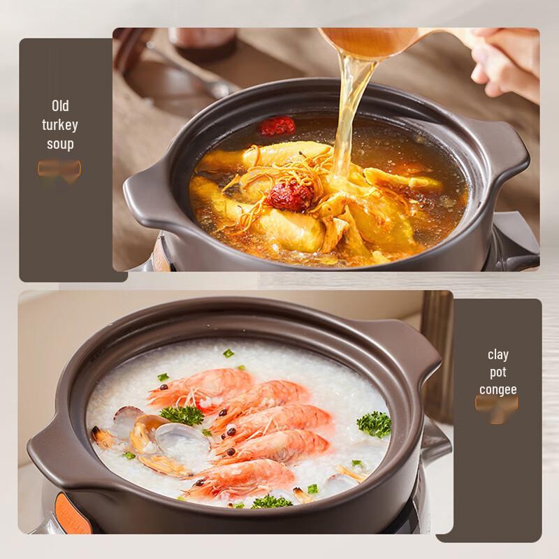 SUPOR 5L Multi-Function Ceramic Electric Stew Pot CN Plug (adapter Included)