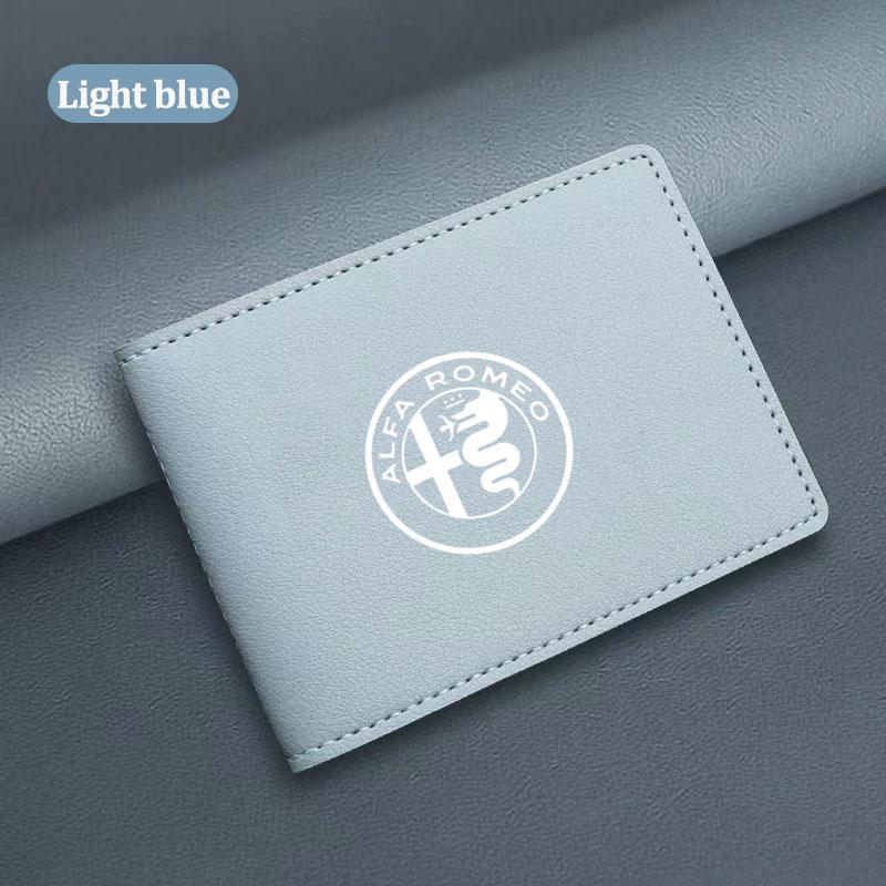 For Alfa Romeo Car Driver License Leather Bag Auto Driving Documents Wallet For Alfa Romeo 4C 159 166 Spider Giulia Giulietta 15CC5 