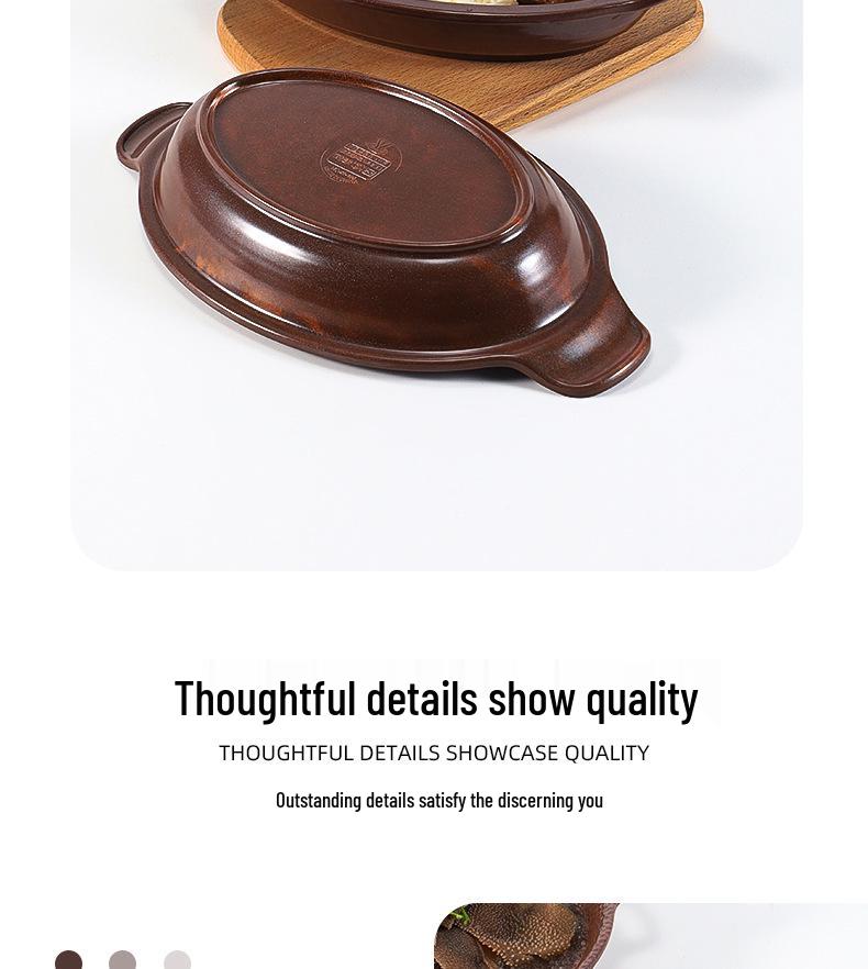 Rustykalne talerze melaminowe: Głębokie talerze z dwoma uchwytami na warzywa i flaki do restauracji z gorącym garnkiem