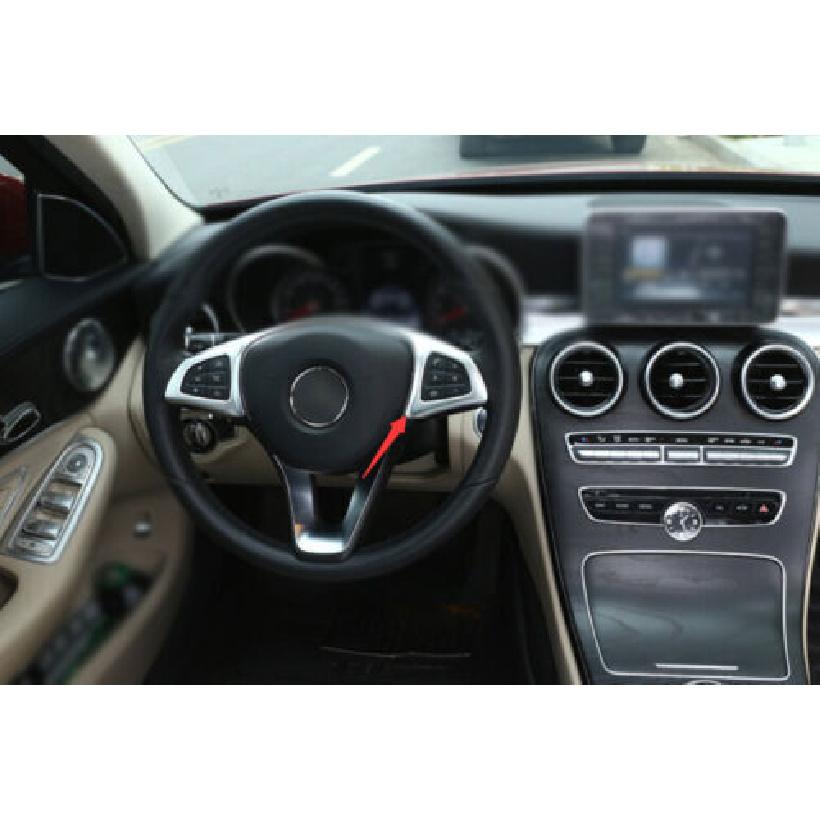 Cover Trim Steering Wheel Strip 1PCS 2016- ABS Silver Fit For Benz GLC X253