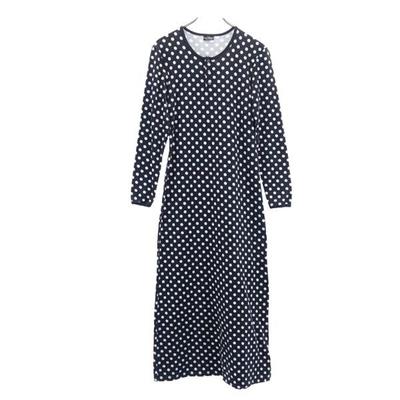 Mot à pois Manches longues Robe longue S Noir Femmes Occasion