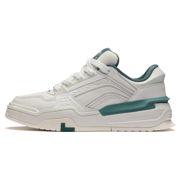 New LiNing Samchen Participate In The Stars Anti Slip Wear Resistant Low Top Sports Casual Shoes Mist White AGCS245-5