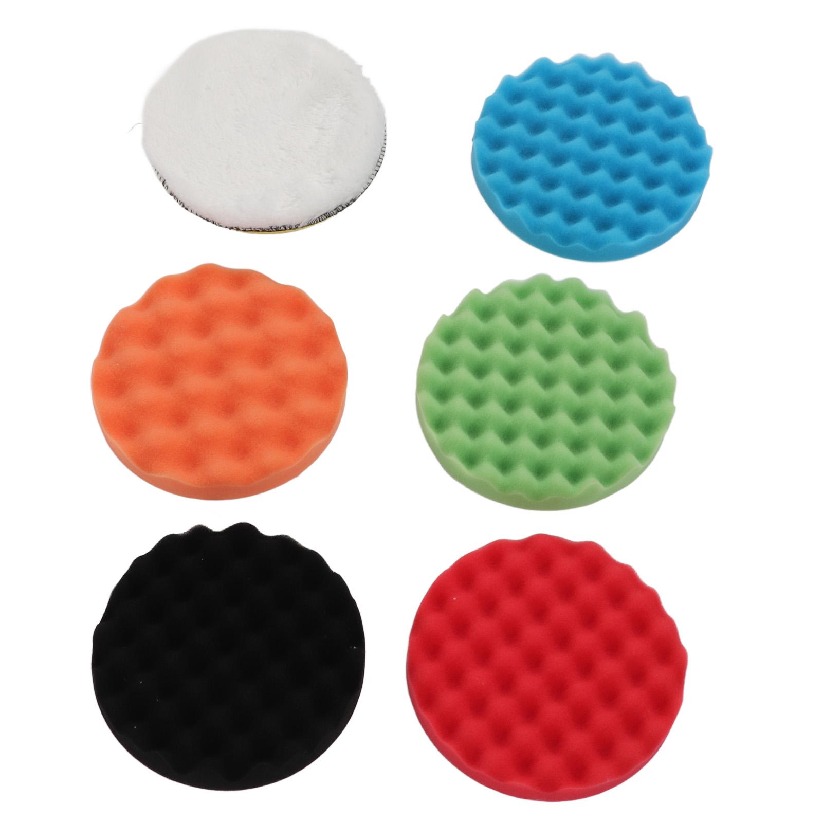 

7-дюймовый набор полировальных губок большого размера для легковых автомобилей, грузовиков, колес, спиц, мойки, очистки, удаления пыли