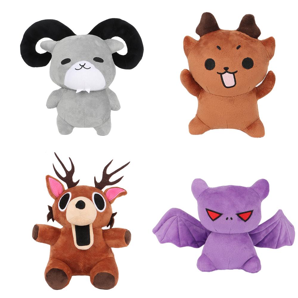 Funny Lovely Anime 99 Nights in The Forest Peripherals Animal Bat Goat Sheep Elk Deer Plush Toys Plushie Stuffed Doll Ornament