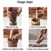ABBP-Manual Acacia Wood Salt And Pepper Grinder Set(2PCS), Refillable Pepper And Salt Mill, Spices Grinder Tool