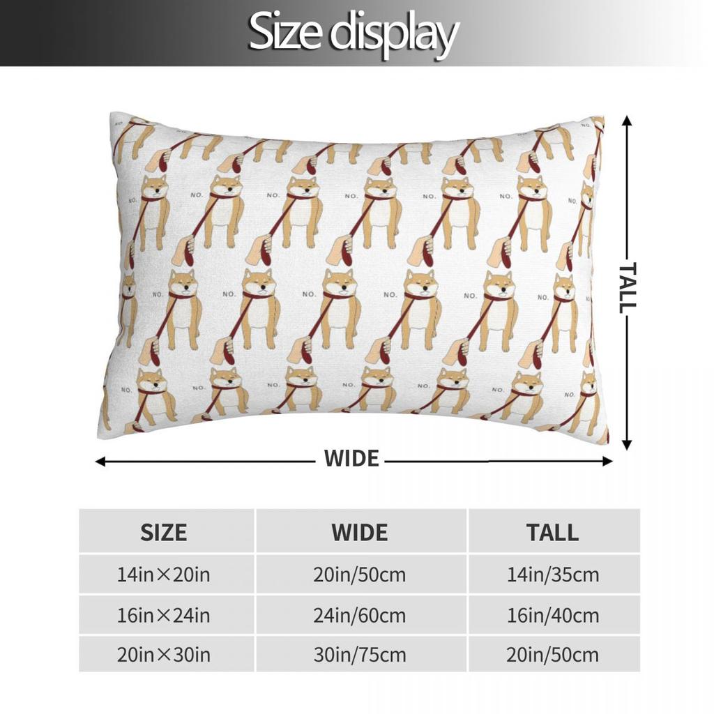 Animal Shiba Inu Dogs Rectangle Pillowcase Cushion Cover Decor Bedroom Bed Home Comfort Throw Pillow