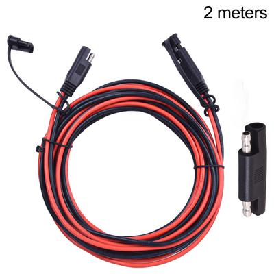 SAE To SAE Battery Charger Extension Cable Heavy Duty Wire 12AWG for Solar Panel Trolling Motor Automotive RV Battery