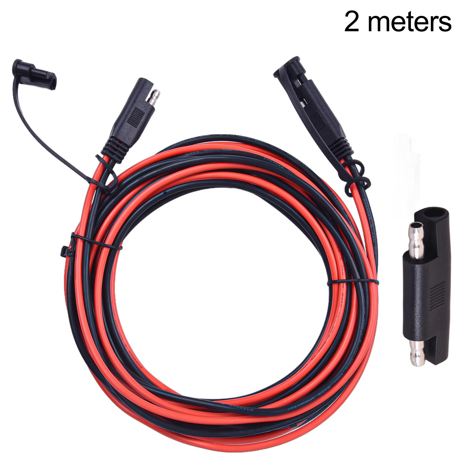 

SAE to SAE Battery Charger Extension Cable Heavy Duty Wire 12AWG for Solar Panel Trolling Motor Automotive RV Battery